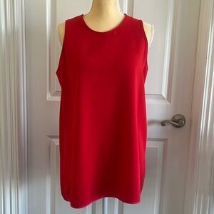 Escada red sleeveless tunic in size M/L